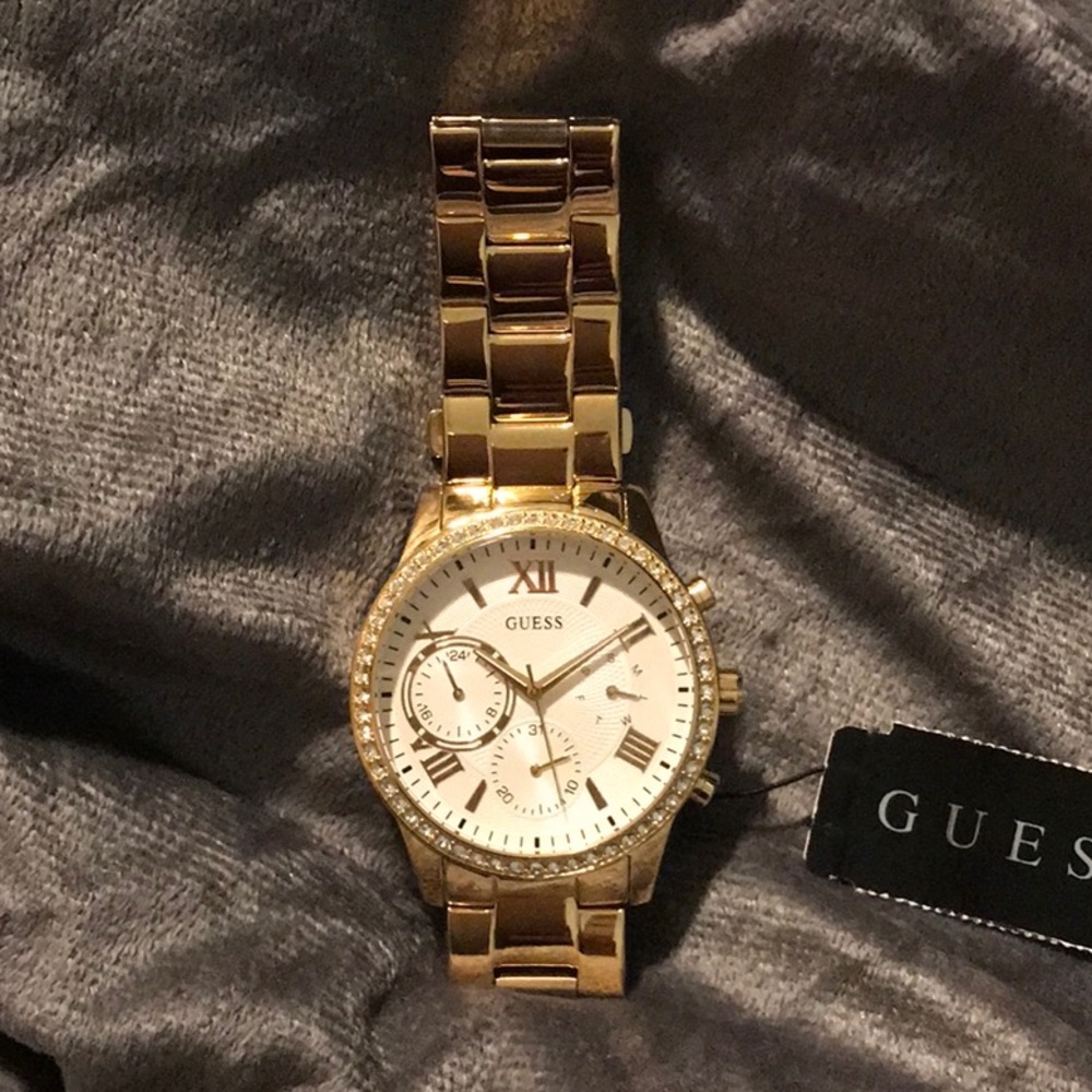 Guess Gold-Tone Watch Ladies